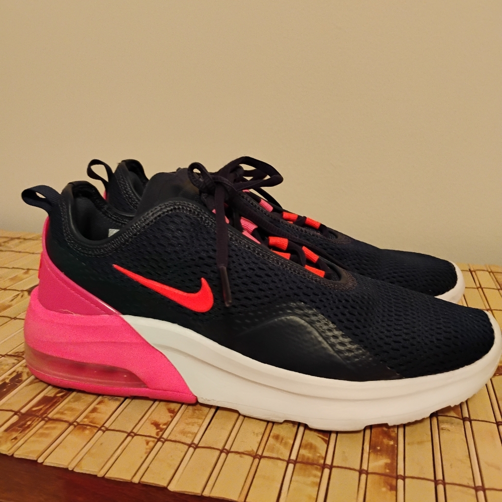 Nike Air Max Blue and Pink Athletic shoe.